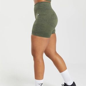 GYMSHARK dark green work out shorts XS